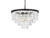 Sydney 17 Light Matte Black Chandelier Clear Royal Cut Crystal (1231D32MB/RC)