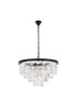 Sydney 17 Light Matte Black Chandelier Clear Royal Cut Crystal (1231D32MB/RC)
