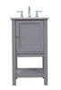19 In. Single Bathroom Vanity Set In Grey (VF27019GR)