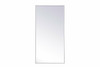 Monet White Rectangular Mirror (MR43060WH)