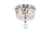 Tranquil 2 Light Chrome Flush Mount Clear Royal Cut Crystal (V2528F8C/RC)