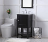 19 In. Single Bathroom Vanity Set In Black (VF27019BK)