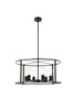 Agnys 6 Lights Pendant In Black (LD7058D26BK)