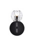 Eren 1 Light Black Wall Sconce (3505W6BK)