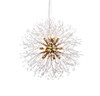 Elegant Furniture and Lighting Solace 12 Lights Gold Pendant (3507D24G)