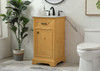 19 Inch Single Bathroom Vanity In Natural Wood (VF15019NW)