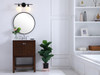 Elegant Furniture and Lighting Gene 2 Light Black And Frosted White Glass Wall Sconce (LD2313BK)