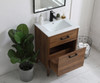 24 Inch Bathroom Vanity In Walnut Brown (VF41024WB)