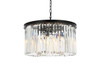 Sydney 8 Light Matte Black Chandelier Clear Royal Cut Crystal (1238D26MB/RC)