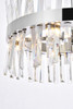 Elegant Furniture and Lighting Serephina 20 Inch Crystal Round Pendant Light In Chrome (6200D20C)