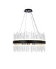 Dallas 25 Inch Round Crystal Pendant In Black (3000D25BK)