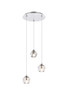 Eren 3 Lights Chrome Pendant (3505D12C)