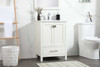 24 Inch Single Bathroom Vanity In White (VF18824WH)