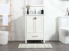 24 Inch Single Bathroom Vanity In White (VF18824WH)