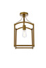 Janet 1 Light Flush Mount In Brass (LD7069F10BR)