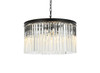 Sydney 8 Light Matte Black Chandelier Clear Royal Cut Crystal (1208D26MB/RC)