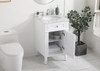 21 Inch Single Bathroom Vanity In White (VF12521WH)