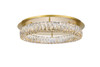 Monroe Led Light Gold Flush Mount Clear Royal Cut Crystal (3503F26G)