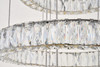 Elegant Furniture and Lighting Monroe Integrated Led Chip Light Gold Chandelier Clear Royal Cut Crystal (3503G5LG)
