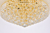 Primo 12 Light Gold Flush Mount Clear Royal Cut Crystal (V1800F24G/RC)