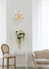 Maria Theresa 3 Light Gold Wall Sconce Golden Teak (Smoky) Royal Cut Crystal (2800W3G-GT/RC)