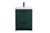 24 Inch Single Bathroom Vanity In Green (VF46024MGN)