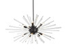 Sienna 46 Inch Crystal Rod Pendant In Black (2502D46BK)