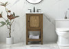 19 Inch Single Bathroom Vanity In Driftwood (VF27019DW)