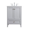 24 Inch Single Bathroom Vanity In Grey (VF18024GR)