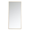 Metal Frame Rectangle Mirror 30 Inch In Brass (MR43060BR)