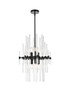 Sienna 17 Inch Crystal Rod Pendant In Black (2502D17BK)
