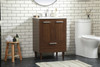 Elegant Furniture and Lighting 24 Inch Bathroom Vanity In Walnut (VF47024MWT)