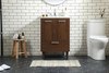 Elegant Furniture and Lighting 24 Inch Bathroom Vanity In Walnut (VF47024MWT)