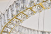 Monroe Integrated Led Chip Light Gold Chandelier Clear Royal Cut Crystal (3503G41G)