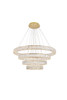 Monroe Integrated Led Chip Light Gold Chandelier Clear Royal Cut Crystal (3503G41G)