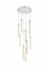 Elegant Furniture and Lighting Weston 9 Lights Pendant In Chrome (2067D24C)