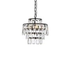 Elegant Furniture and Lighting Mila 12 Inch Pendant In Black (1102D12BK)