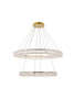 Monroe Integrated Led Light Gold Chandelier Clear Royal Cut Crystal (3503D42G)