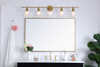 Collier 5 Light Brass And Clear Glass Wall Sconce (LD2326BR)