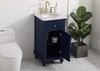 19 Inch Single Bathroom Vanity In Blue (VF12319BL)