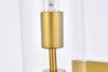 Elegant Furniture and Lighting Savant 1 Light Brass Wall Sconce (LD2362BR)