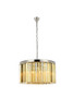 Sydney 8 Light Polished Nickel Chandelier Golden Teak (Smoky) Royal Cut Crystal (1208D26PN-GT/RC)