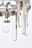 Elegant Furniture and Lighting Serena 10 Inch Crystal Round Pendant In Chrome (2200D10C)
