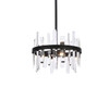Serena 16 Inch Crystal Round Pendant In Black (2200D16BK)