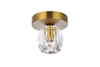 Eren 1 Light Gold Flush Mount (3505F5G)