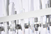 Elegant Furniture and Lighting Serena 36 Inch Crystal Rectangle Chandelier In Chrome (2200G36C)