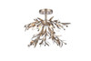 Priscilla 18.5 Inch Flush Mount In Silver Leaf (LD810F19SL)