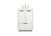 24 Inch Single Bathroom Vanity In White (VF19424WH)