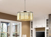 Sydney 8 Light Polished Nickel Chandelier Golden Teak (Smoky) Royal Cut Crystal (1238D31PN-GT/RC)