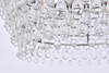Nordic 6 Light Antique Silver Chandelier Clear Royal Cut Crystal (1219D28AS/RC)